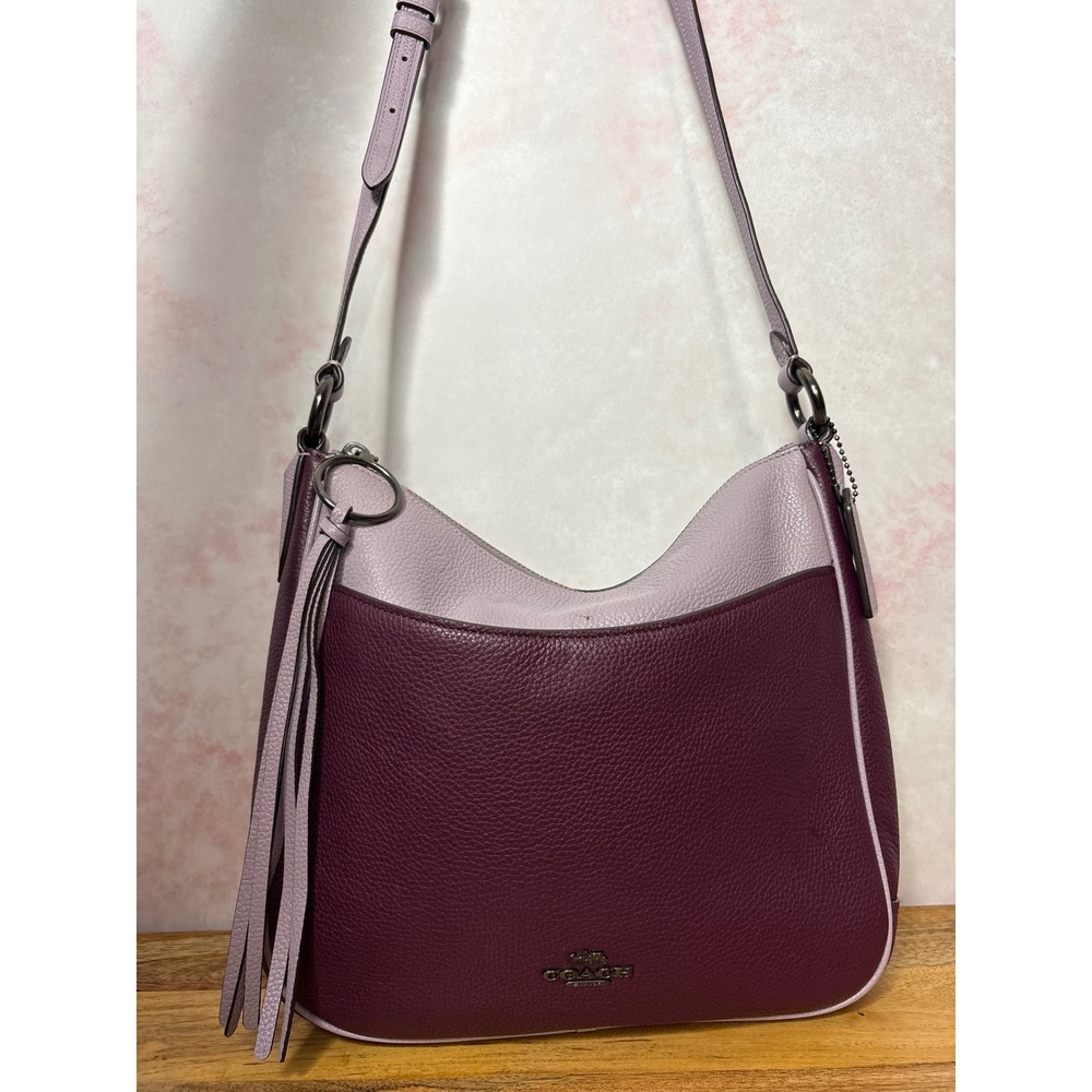 Coach Colorblock Chaise Crossbody Bag in Soft Lilac/Oxblood Multi